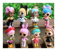 8PCS LOL Dolls Kids Toys for Girls Surprise Baby Doll Toys Hobbies Cake Topper