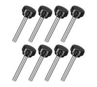 8Pcs M8 x 60mm Manopola a Ghiera per Serraggio con Vite 25mm Diam
