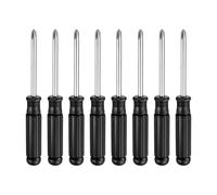 8pcs Mini Cacciavite PH2 5.5" in Acciaio al Carbonio, Nero per Phillips