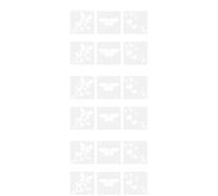 8pcs muro di pittura a muro stencil scava fuori modelli di farfalle per la