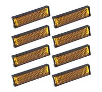 8pcs Pedale Riflettore Pedale Della Bicicletta Riflettori Giallo Notte Sicurezza Avvertimento Pedale Riflettente Foglio Bike Accessorio Bici per Mountain Bike Bicicletta