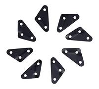8pcs Picnic Alluminio Triangolare Triangolare Fibbia Uombrello Accessori per tenda a regolamento Accessori per campeggio