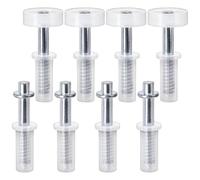 8Pcs Pivots Cerniera Top Guide Ruota Bifold Kit Hardware Porta Armadio Armadio Guida Guida Ruota Installazione Perni Top Cerniera Bifold Roller e
