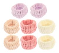 8pcs Portili Bans Banss Flanel Face Whive bracciali comodi da polso per donne