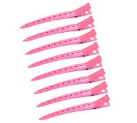 8Pcs Professional Hair Clips Bright Color Double Hinge for Women Salon Use Multipurpose Hair Clamp
