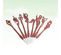 8pcs retrò manico in alluminio misto uncinetto ferri a maglia neddles set per