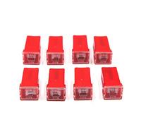 8pcs rosso auto push-in tipo cartuccia PAL femmina mini fusibile DC 32V 50A