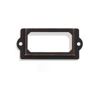 8Pcs Rosso Bronzo Antico Porta Etichette Vintage Tag Cornici Accessori Mobili In Metallo Usato per Ufficio Lavanderia Cucina Biblioteca