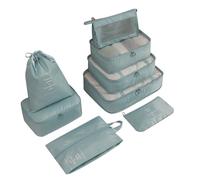 8PCS Set Lavare Borsa Vestiti Borse di Stoccaggio Organizer Accessori