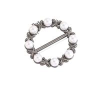 8pcs Shirt T-shirt Waist Button Scarf Decorative Fixed Buckles Corner Hem Knotted Buttons Accessories per donne ragazze accessori decorativi(Color 2)