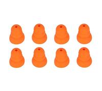 8pcs Silicone Eartips Noise Reduction for Se846 Se535 Se215 2.0-3.5mm | Deep Bass, 3-Layer Soft Silicone, 8 Replacement Earplugs, Orange