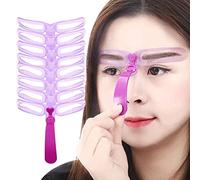 8PCS Sopracciglio Shaper Sopracciglio Stencil Set Riutilizzabile Modellatura Carta Eye Guida Styling Brow Q0K6 Modello Facile Grooming Disegnare Trucco