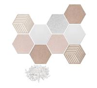 8PCS Spille Tavole for Pareti Esagono Estetico Complementi Arredo Casa Picture Board Pannelli Acustici Set for Carta Fotografica Artigianato FAI DA TE Display per Ufficio,Casa,Foto(Set B)