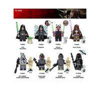 8pcs Star Wars Building Blocks Action Figures Luke Skywalker Mace Windu Assembly Minifigures Set Collectible Toys Kids Fans Gift