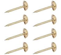 8pcs Sturdy Brass Screw Caps Accessory for Furniture Assembly Tapping Designs Smooth Hemispherical Covers Daily Use Mirror Screw Caps