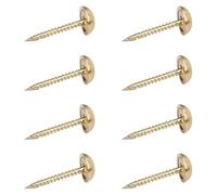 8pcs Sturdy Brass Screw Caps Accessory for Furniture Assembly Tapping Designs Smooth Hemispherical Covers Daily Use Mirror Screw Caps