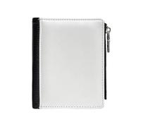 8pcs sublimazione vuoto portafoglio PU portafoglio fai da te multi funzionale titolare della carta di cuoio dell'unità di elaborazione portafoglio borsa da viaggio lavoro, Nero , S, Portatile