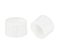 8Pcs Tappi di Gomma Bianchi 80mm per Inserti Rotondi in Vinile Flessibili