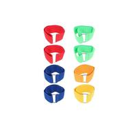 8PCS Three-legged Race Band Ankle Strap Stretchy Leg Wrapping Game Band Leggings Running Game Strap for Party Random Color