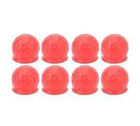 8Pcs Truck Tow Cover Strong Soft Rugged Ideal for RV Boat Trailer and More with 50mm Inner Diameter (Red)