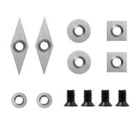 8Pcs Tungsteno Carburo Taglierini Inserti Set Per for Legno Tornio Strumenti