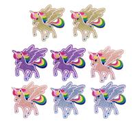 8pcs unicorno ricamato toppa patch bella applique vestiti abito