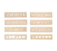 8Pcs Wooden Tracing Boards - 2x8 Inch Shape Line Practice | Preschool Toy | Fine Motor Skill Tool, Geometric Pattern Writing Boards, Natural Wooden Set for Homeschool & Classroom