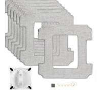 8Pezzi Panni di Pulizia per Ecovacs W1 in Microfibra Lavabili, Robot Lavavetri Panni di Ricambio Mocio per W2 Pro Riutilizzabili, Salviette di Ricambio per Winbot W1 Pro con Spazzola per Casa