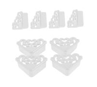 8pezzi Paraspigoli Angolari in Pvc Bianco per Tavoli