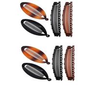 8PezziBanana Clip pettine per Capelli, fermagli per capelli a banana retrò per ricci grossolani Accessori per capelli a coda di pesce Due fermagli a banana Pettini per donne e ragazze