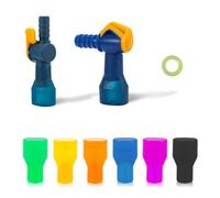 8pz Accessori per Borraccia per Camelbak, Bocchino di Ricambio Multicolore con 2 Connettori per Tubi Dritti e Angolati e o-Ring del Tubo per Serbatoio d'Acqua Sacca di Idratazione Zaino