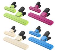8pz Chiudi Sacchetti Cibo,Geepen Clip per Cibi Sacchetti Alimentari Molletta ABS Robusto Durevole Pinze Multifunzionali Clip di Sigillare per Snack/Condimenti/Patatine/Caramelle/Farina/Spezie/Cucina