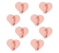 8pz Cuore Supporto Ad Anello per Telefono, Grazioso Anello Cellulare Adesivo Impugnatura Smartphone Phone Ring Holder per Custodie Cellulari Tablet Accessori Fai da Te (Oro Rosa)