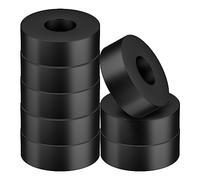 8pz Distanziali in Gomma, 2,5cm di Diametro Esterno 1cm ID 1,2cm di Spessore Boccole in Gomma Rondelle in Gomma Distanziale in Gomma per Accessori Auto Domestici