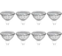 8pz Lampada Alogena MR16 GU5.3 20W Dimmerabile 12V Faretto Bianco Caldo 2800K