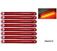 8Pz Luce Ingombro 12/24V LED Bar Luce Laterale Perimetrale Rosso Camoin Bus Van