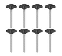 8pz Manopole a T con testa a T M8x60mm Filettatura metrica maschio Vite a testa