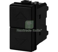8PZ PULSANTE UNIPOLARE DOPPIO ABM NERO VOLT 250 A 16: