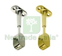 8PZ REGGITUBO FINALE REGOLABILE OVALE PER ARMADIO MM.15X30, CROMATO: