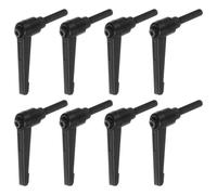 8pz Regolabile Serraggio Leva Maniglie M6 x 25mm Maschio Filettatura, Nero