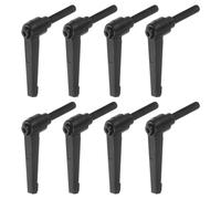 8pz Regolabile Serraggio Leva Maniglie M8 x 40mm Maschio Filettatura, Nero