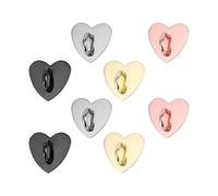 8pz Supporto per Anello per Cellulare a Forma di Cuore, Supporto ad Anello in Metallo Anello di Presa Appiccicoso per Telefono Accessori Fai Da Te per Tablet e Telefono Cellulare