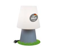 8Seasons 32528 esterni lampada, E27, bianco, altezza 60 cm
