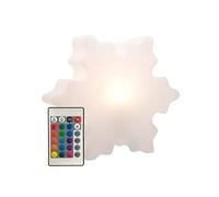8Seasons, Lampada Shining Crystal a forma di fiocco di neve, LED-RGB (LED-RGB), 50 cm