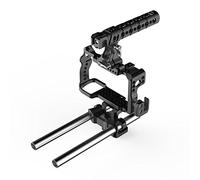 8Sinn Cage for Sony A6300 / A6000 + Top Handle Pro + Universal Rod Support Alu black