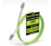 8ternityFiber OM5 Fibra Ottica 1m/3ft, 40GB/100GB OM5 LWL Cavo LC a LC Multimode Duplex 50/125 µm, Opzioni di lunghezza: 1 m-20 m, OD: 2 mm, LSZH