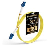8ternityFiber OS2 LC su LC Fibre Patch Cable 0.2M/0.7FT, 1GB/10GB Fibre Optic Cable Single Mode Duplex 9/125um, Opzioni di lunghezza: 0.2m-50m, 2mm LSZH