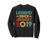 8th Birthday Idea Legend Since January 2019 8 Years Old Felpa