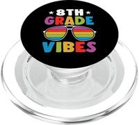 8th Grade Back To School Sunglasses Vibes Retro First Day PopSockets PopGrip per MagSafe