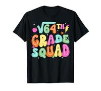 8th Grade Squad Square Root of 64 Matematica Groovy Ritorno A Scuola Maglietta